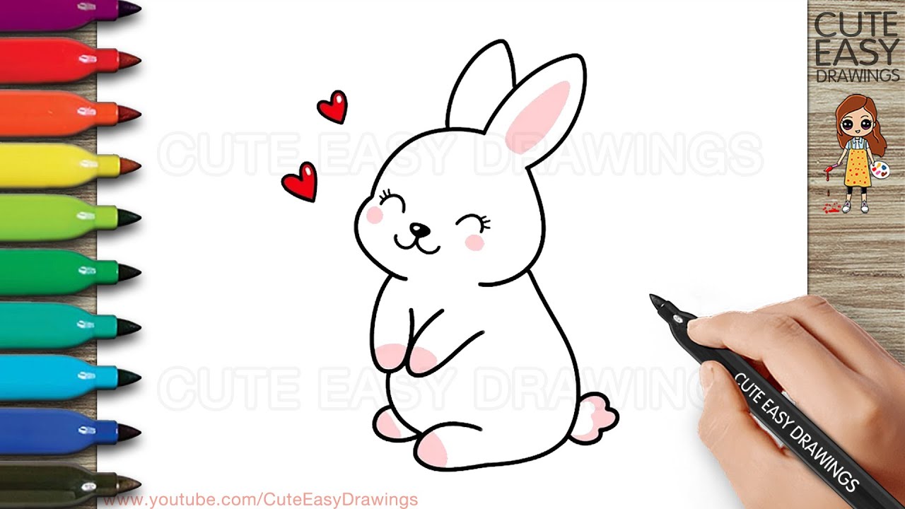 Easy Rabbit Drawing